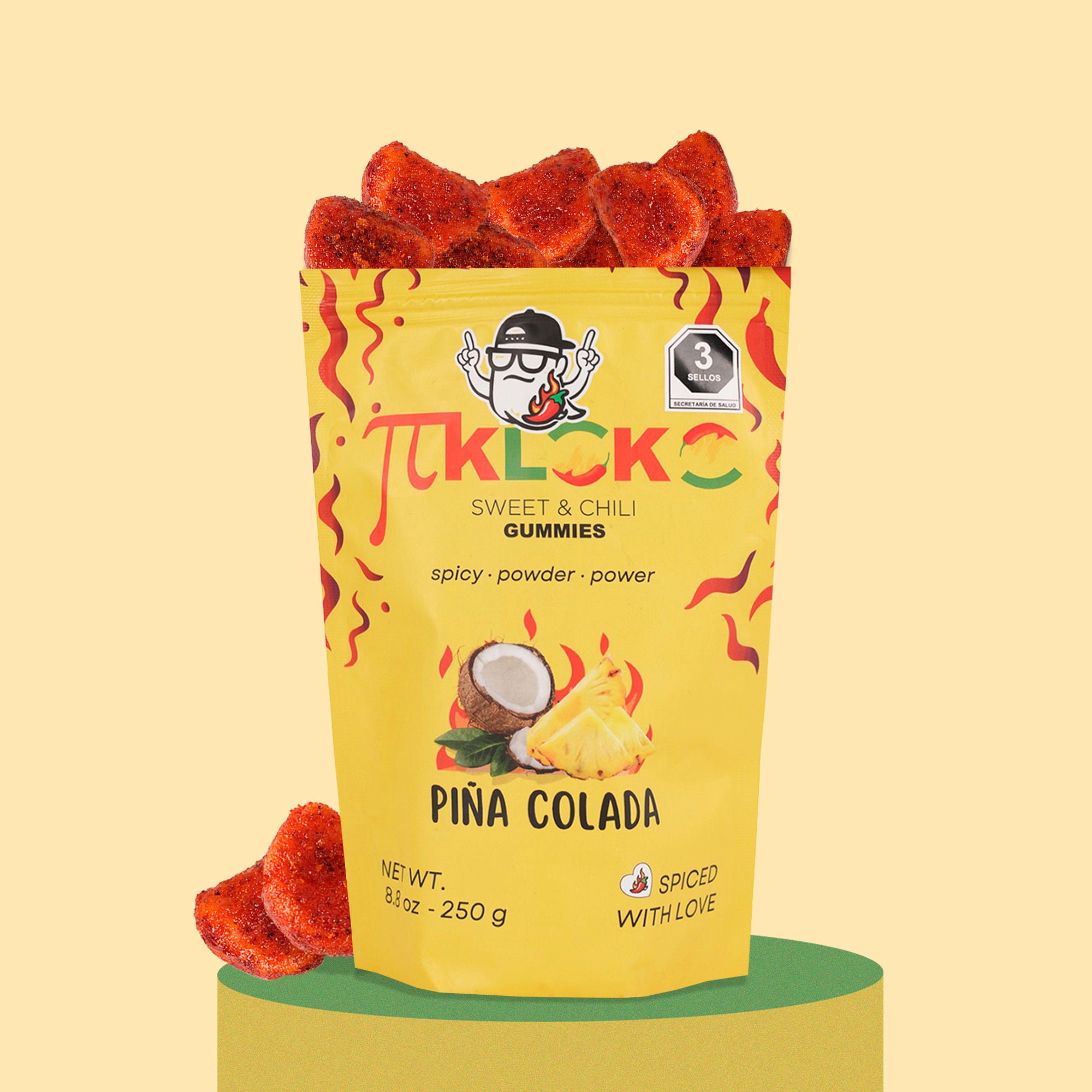 Gomitas Piña Colada Enchiladas